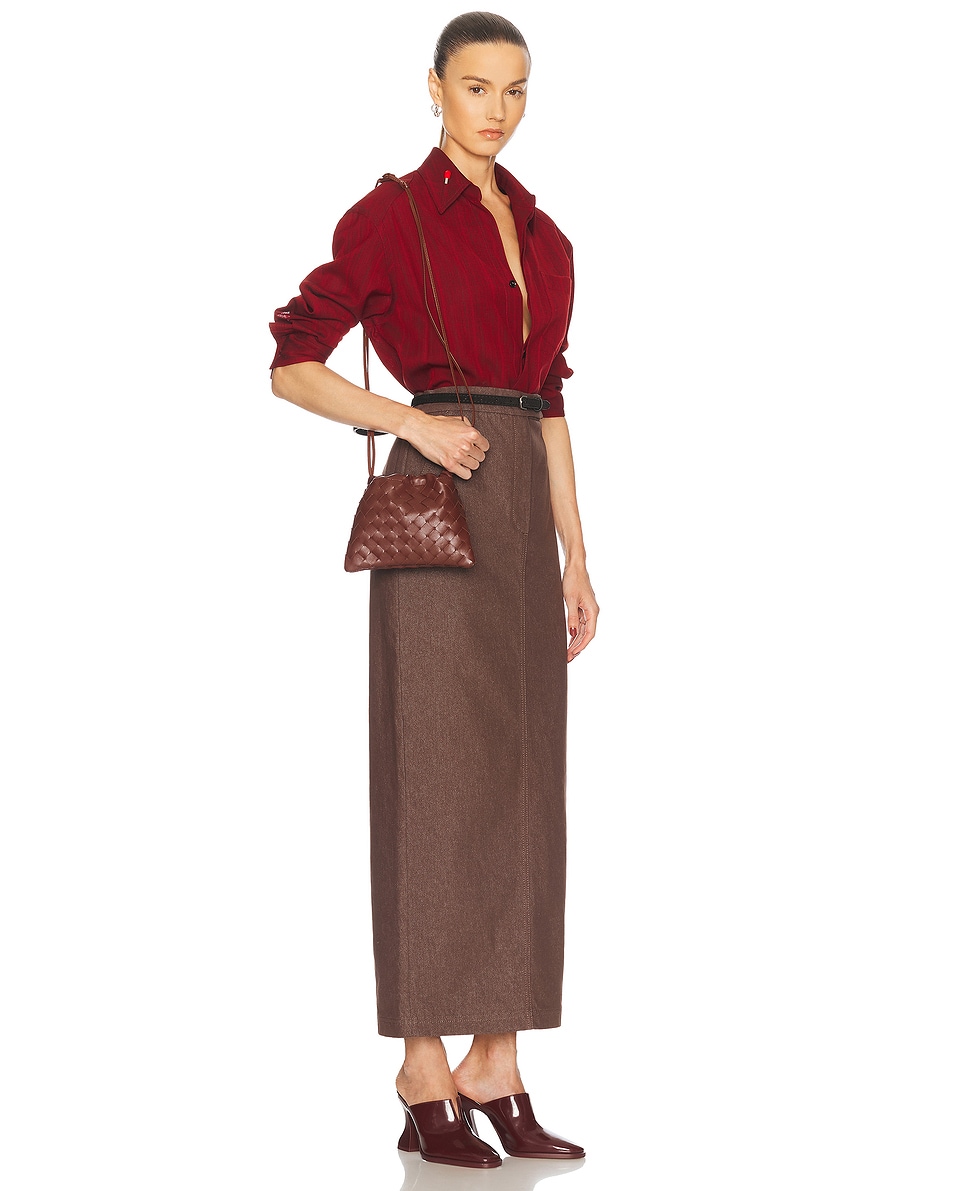 Маленький мешочек для хранения Intrecciato Bottega Veneta, Sapele & Gold — фото 2