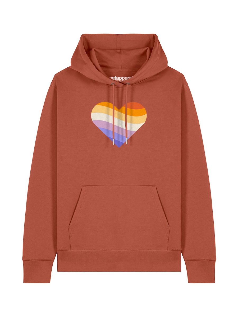

Толстовка Watapparel Rainbow Heart, светло-коричневый