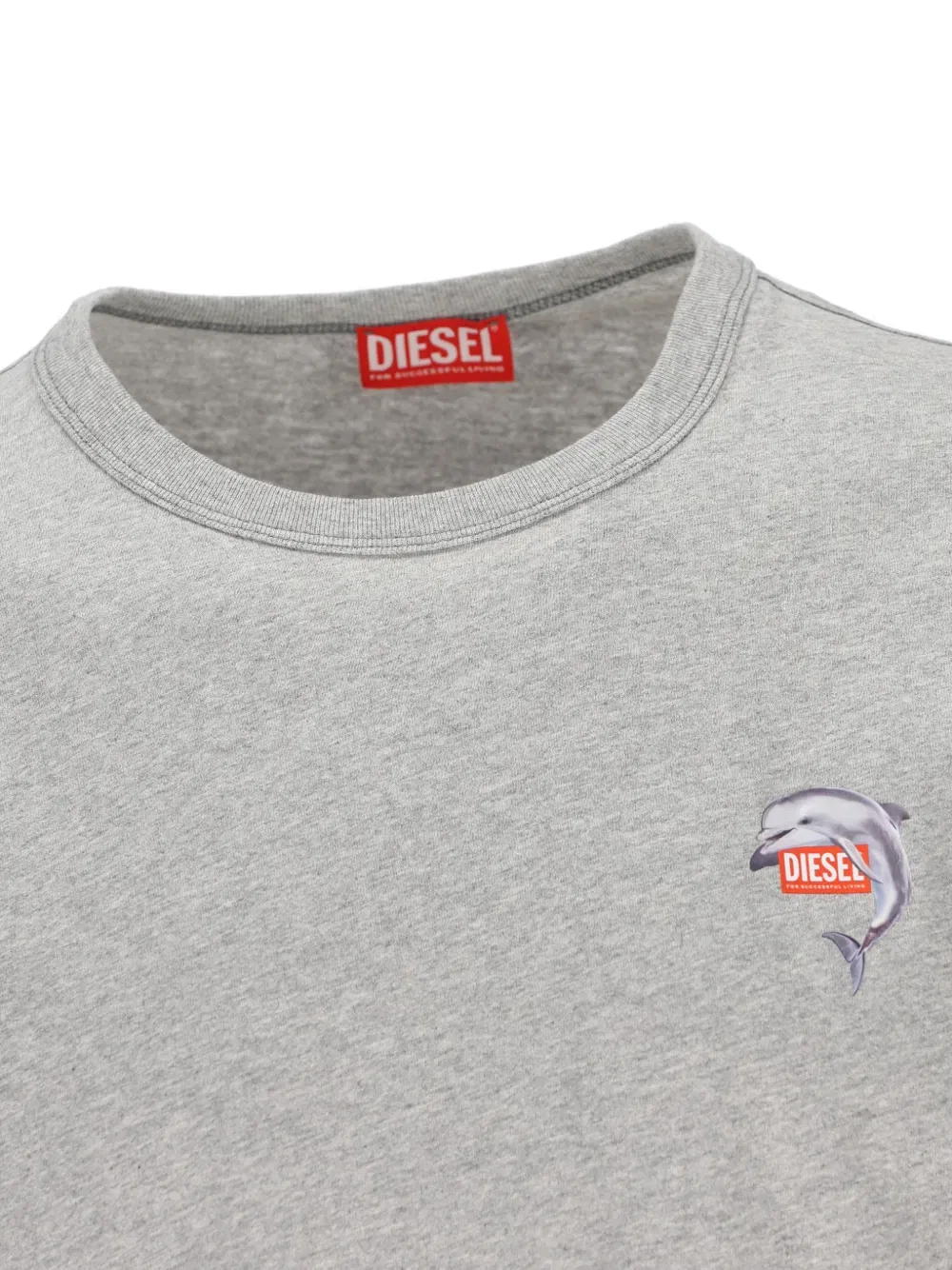 Футболка с круглым вырезом T-norm-Dolphin Diesel, серый — фото 4