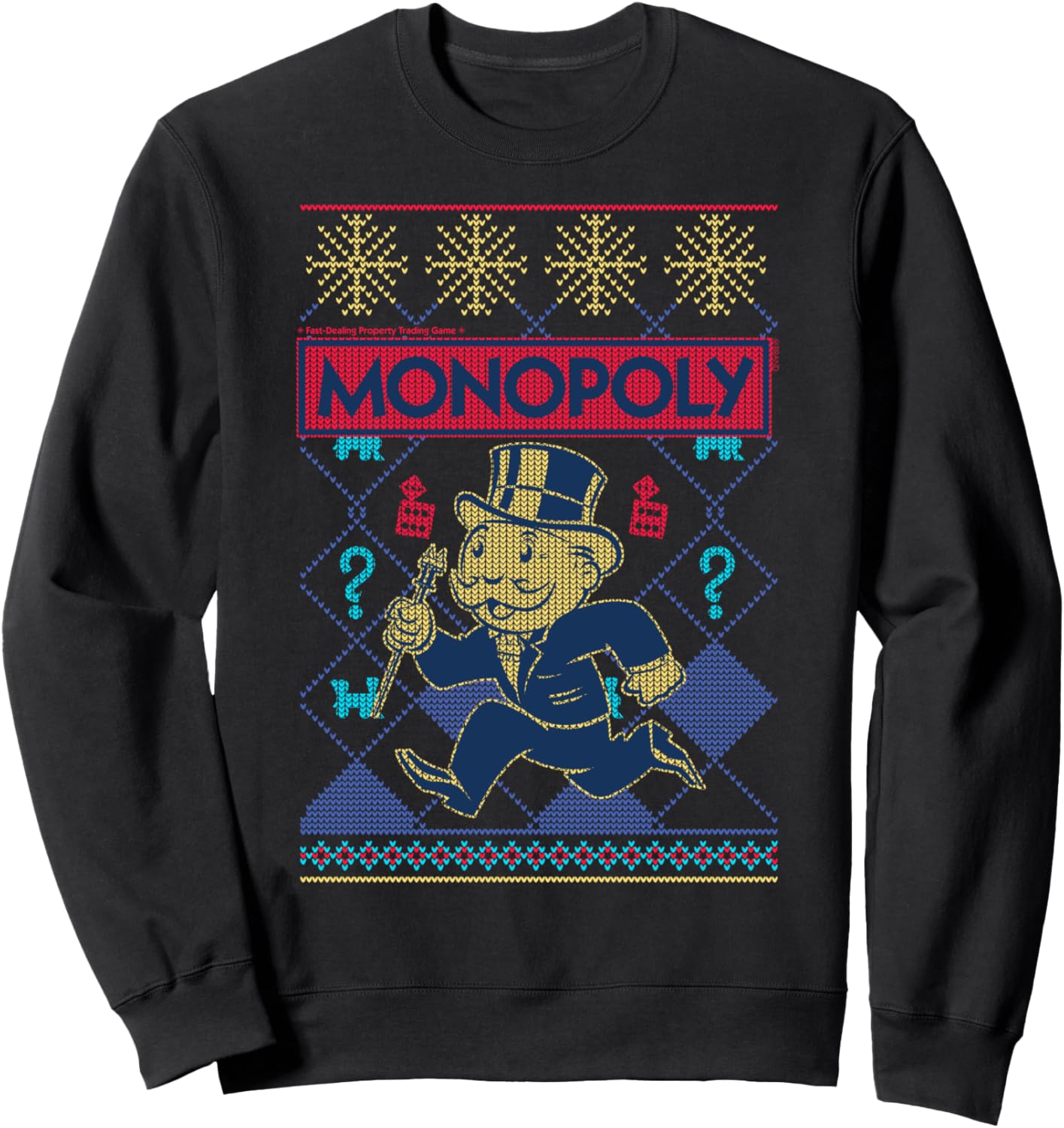 

Винтажная настольная игра «Монополия» на Рождество, толстовка с рисунком в стиле «уродливого свитера», черная Monopoly, Черный, Винтажная настольная игра «Монополия» на Рождество, толстовка с рисунком в стиле «уродливого свитера», черная Monopoly