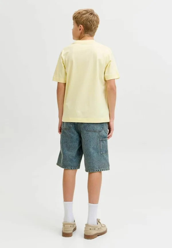 Свободные шорты, шорты свободного кроя, джинсовые шорты для подростков Jack & Jones Junior, Blue Denim — фото 3