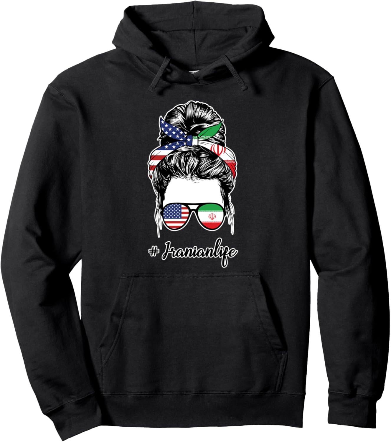 

Худи с изображением иранского флага и символа Ирана Humor Iranian Roots & Iranian Flag Gift Ideas, черный
