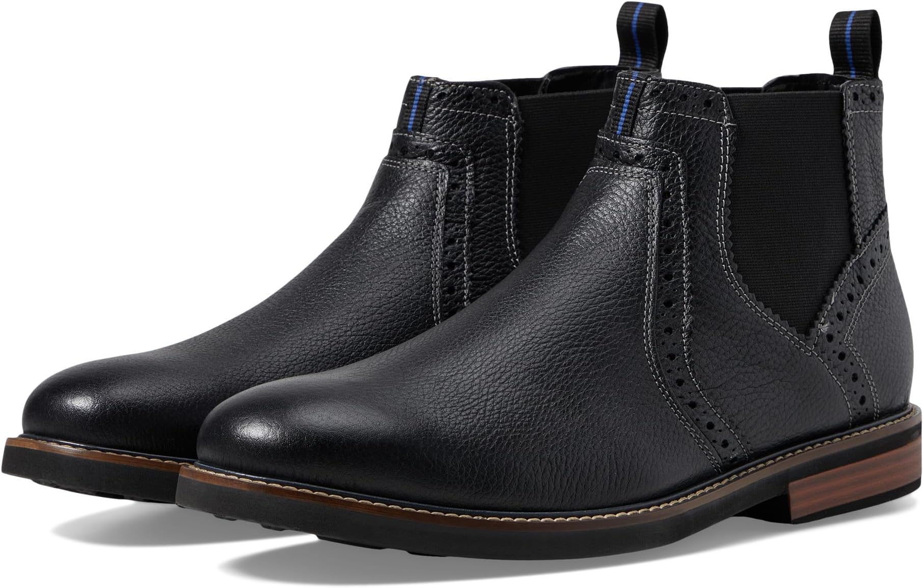 

Ботинки Nunn Bush Otis Plain Toe Chelsea Boot with KORE Walking Comfort Technology, цвет Black Tumbled