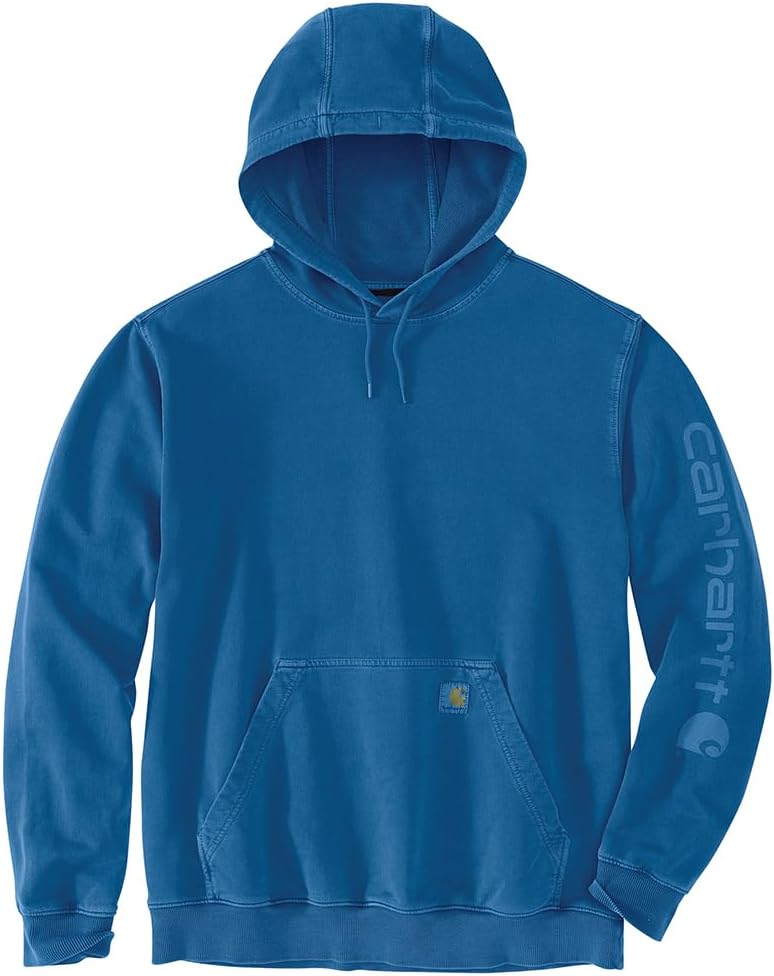 

Carhartt мужская толстовка Relaxed Fit Midweight Garment Dyed French Terry Graphic, Deep Lagoon