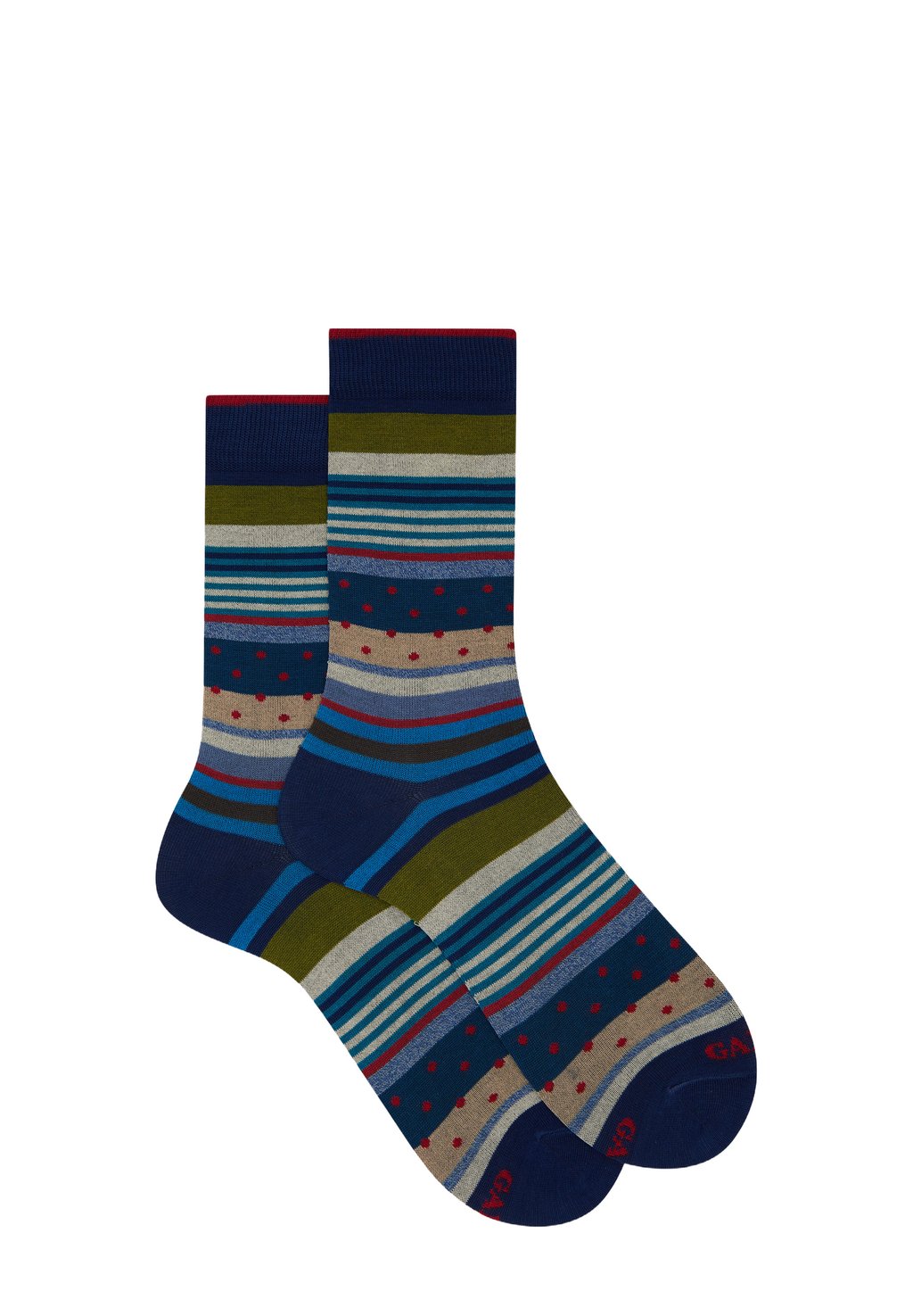 

Носки MIX PATTERNED STRIPES AND POLKA DOTS Gallo, синий