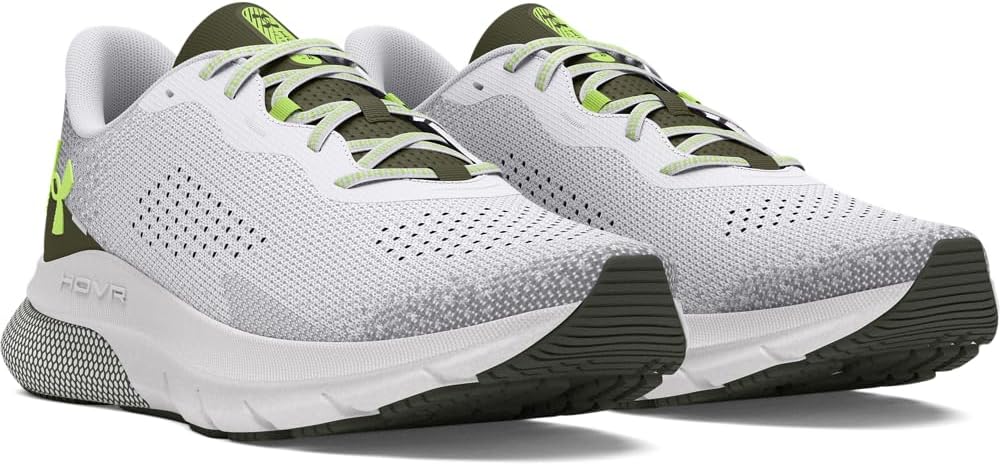 Мужские кроссовки для бега Under Armour HOVR Turbulence 2, (112) White/Marine Od Green/Morph Green — фото 2