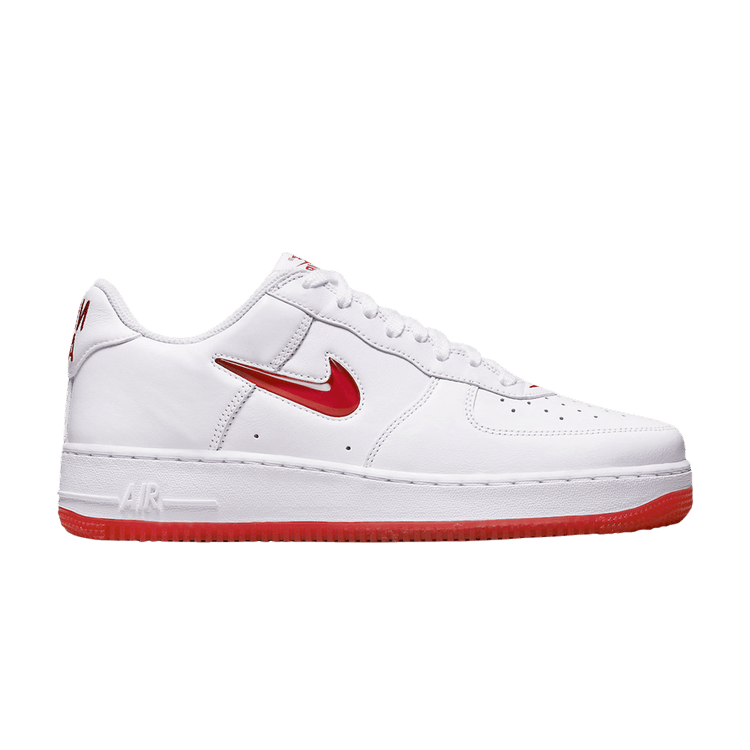 

Кроссовки Nike Air Force 1 Jewel 'Color of the Month - White University Red', белый