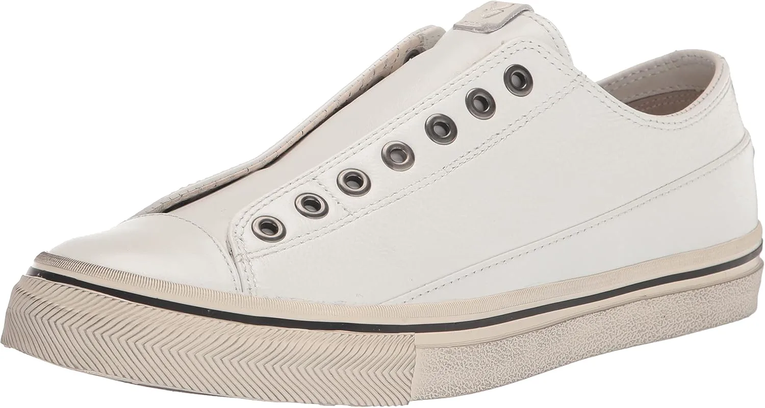 Мужские кроссовки John Varvatos Vulc без шнурков низкие, белый — фото 3