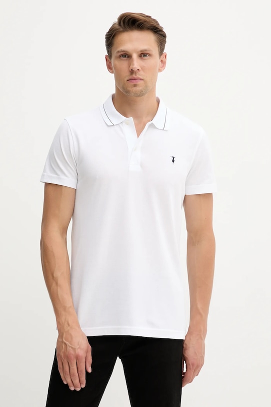 

Хлопковая поло Trussardi, белый