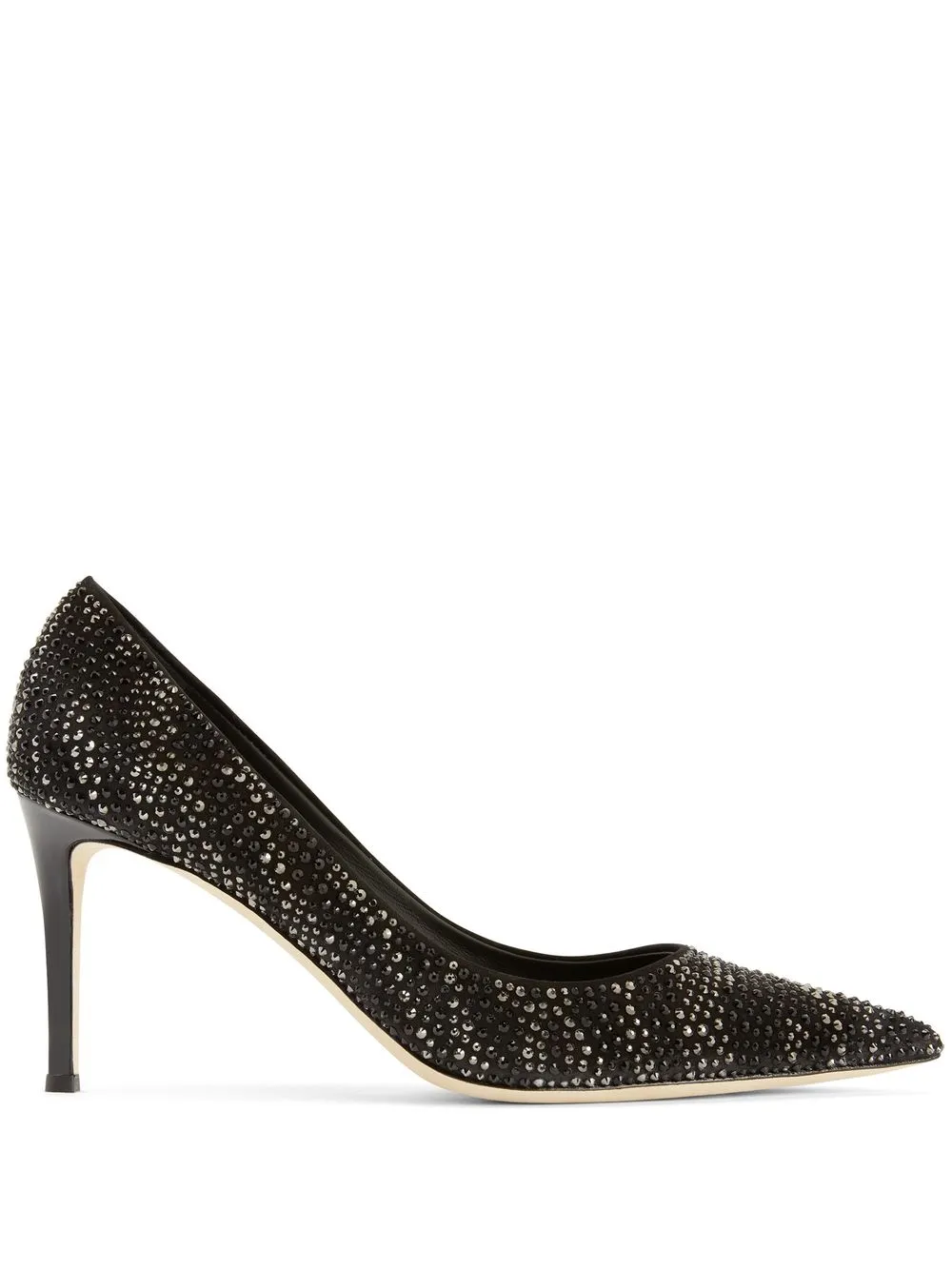 Туфли-лодочки Diorite Strass 85 с кристаллами Giuseppe Zanotti, черный