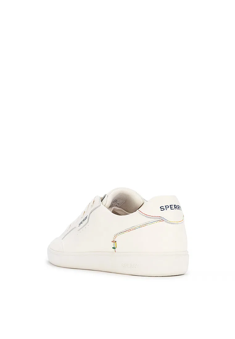 Кроссовки мужские, кожаные, модель Crew 90 Sperry, светло-бежевый — фото 3