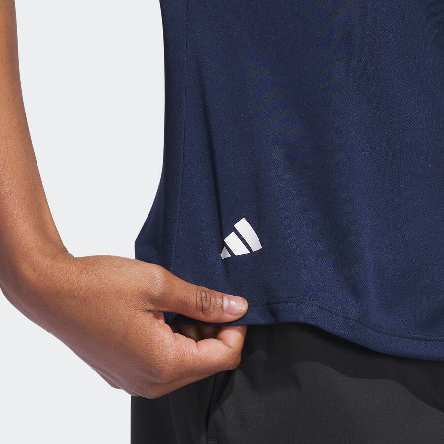 Женская рубашка-поло для гольфа - ADIDAS темно-синего цвета — фото 4