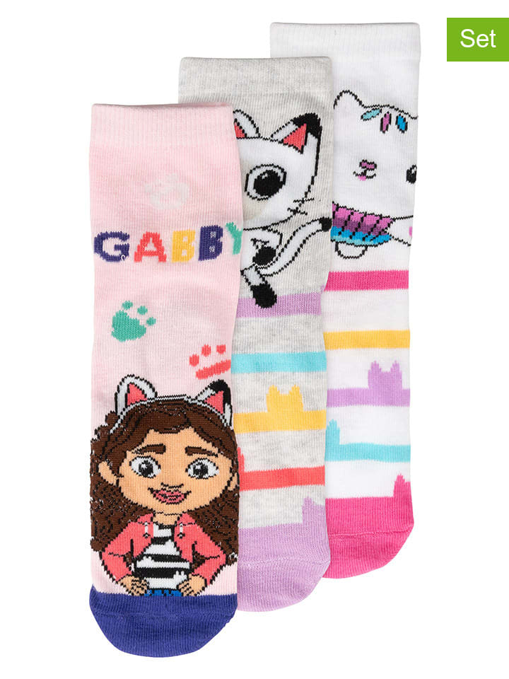 

Gabby's Dollhouse Набор из 3 разноцветных носков