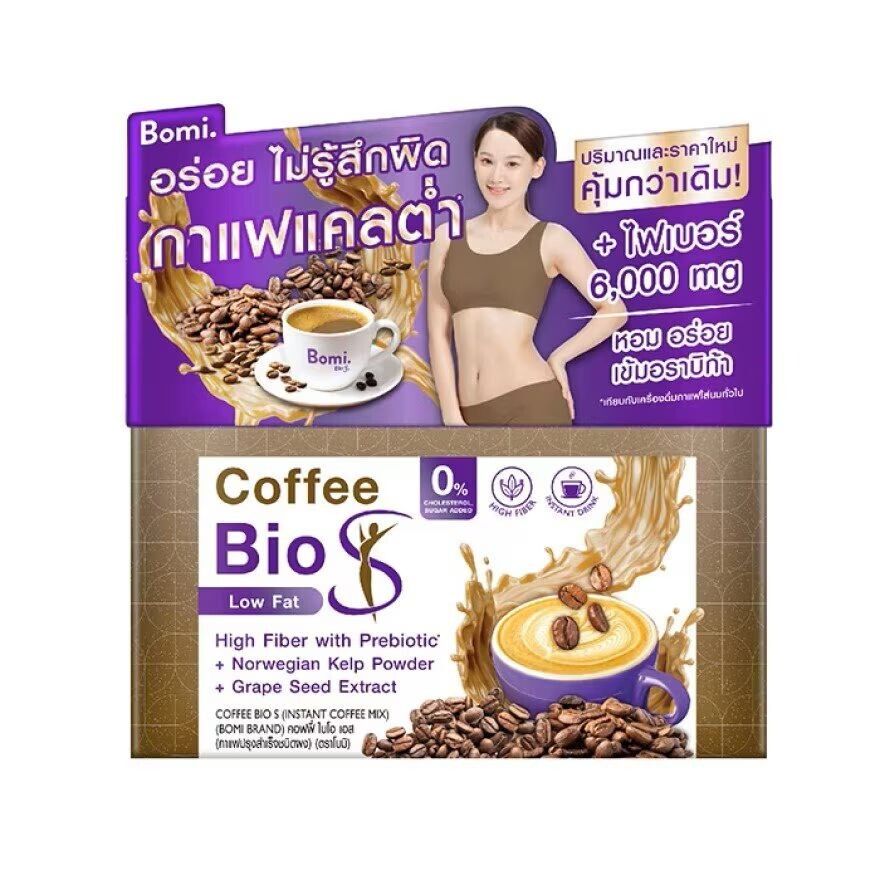 

Bomi Кофе Bio S 10 пакетиков (БАД), ฺBrown