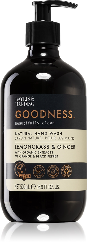 

Натуральное жидкое мыло для рук Goodness с лимонником и имбирем Baylis & Harding, 500 мл