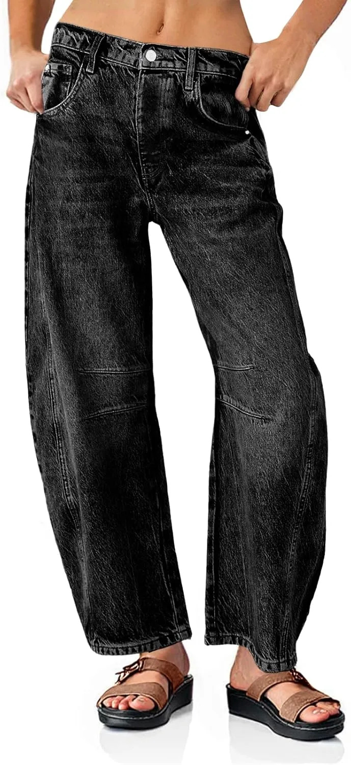 

Женские джинсы PLNOTME в стиле boyfriend, широкие, винтажные, с завышенной талией