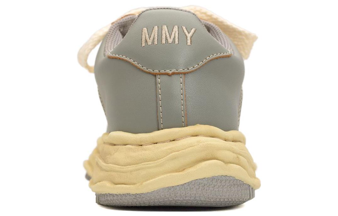 Кроссовки Maison Wayne из кожи с панелями MIHARA YASUHIRO, бело-зеленые — фото 4