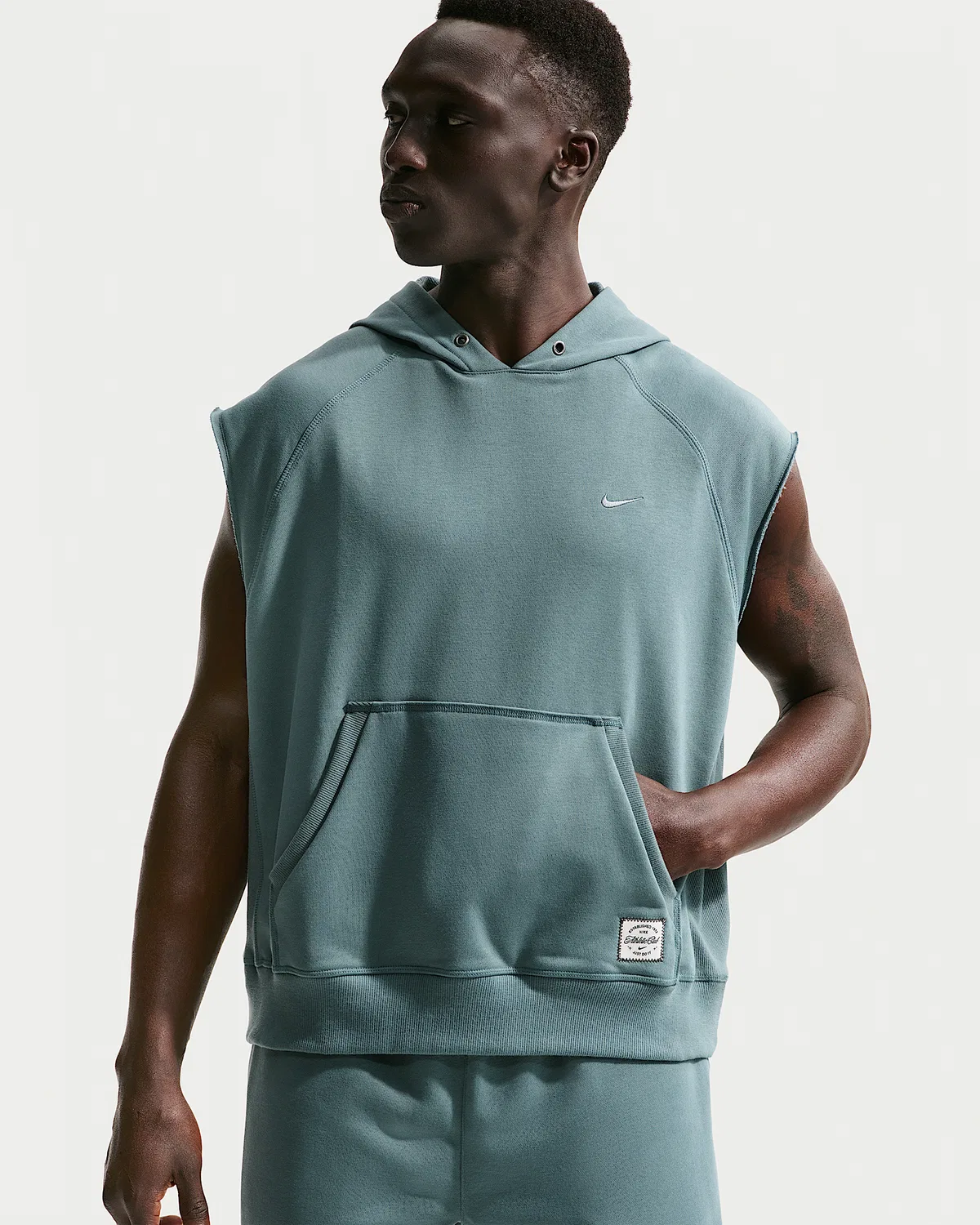 Мужская тренировочная безрукавка Dri-FIT Fleece Nike N.A.C., Mineral Slate/Mineral Slate