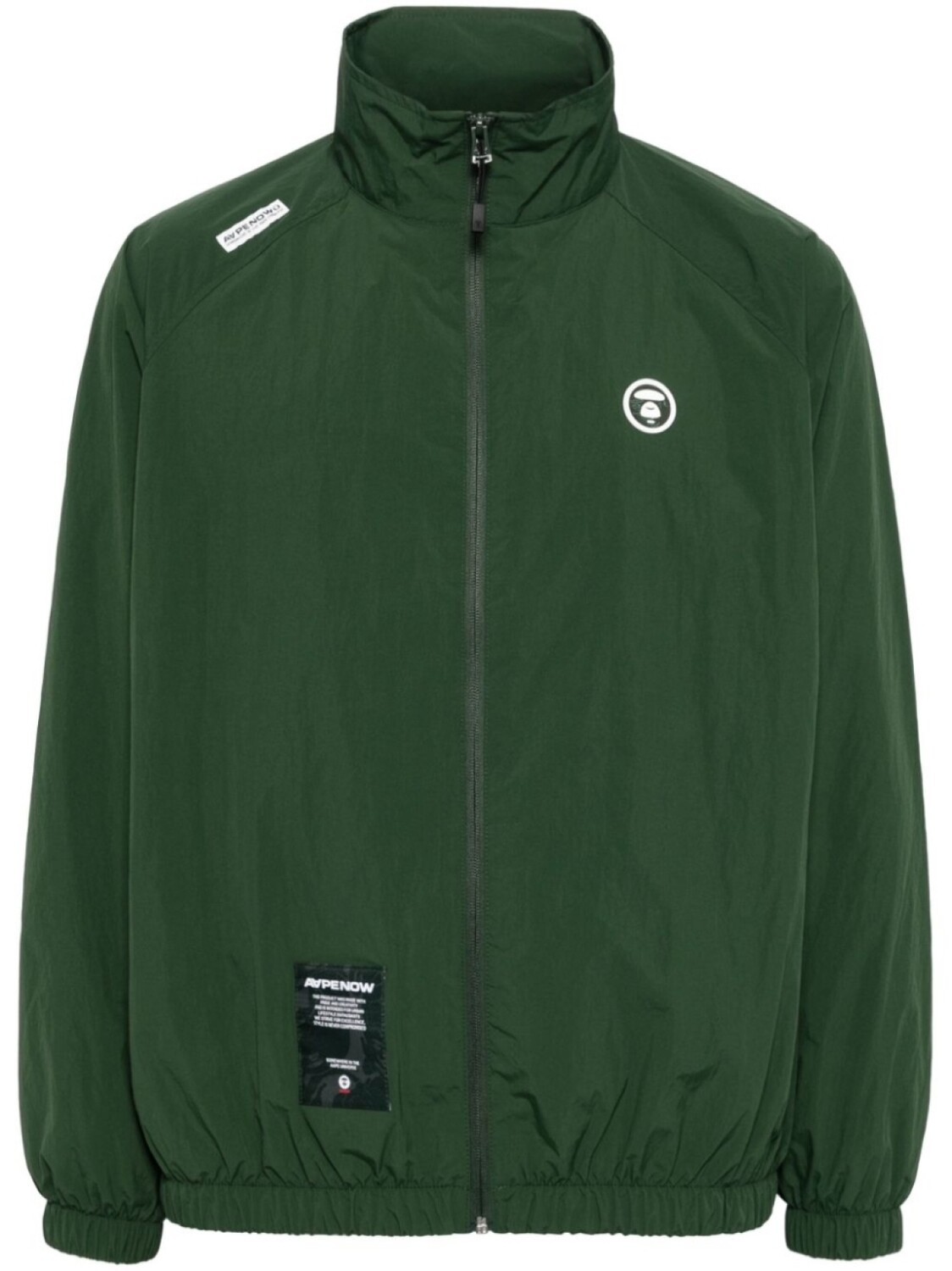

AAPE BY *A BATHING APE куртка с нашивкой-логотипом, зеленый