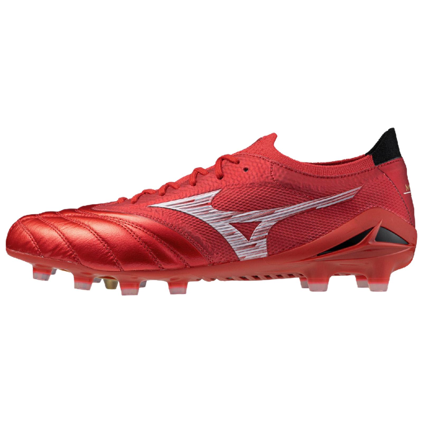 Mizuno Футбольные бутсы Morelia Neo 4, износостойкие, унисекс, красные