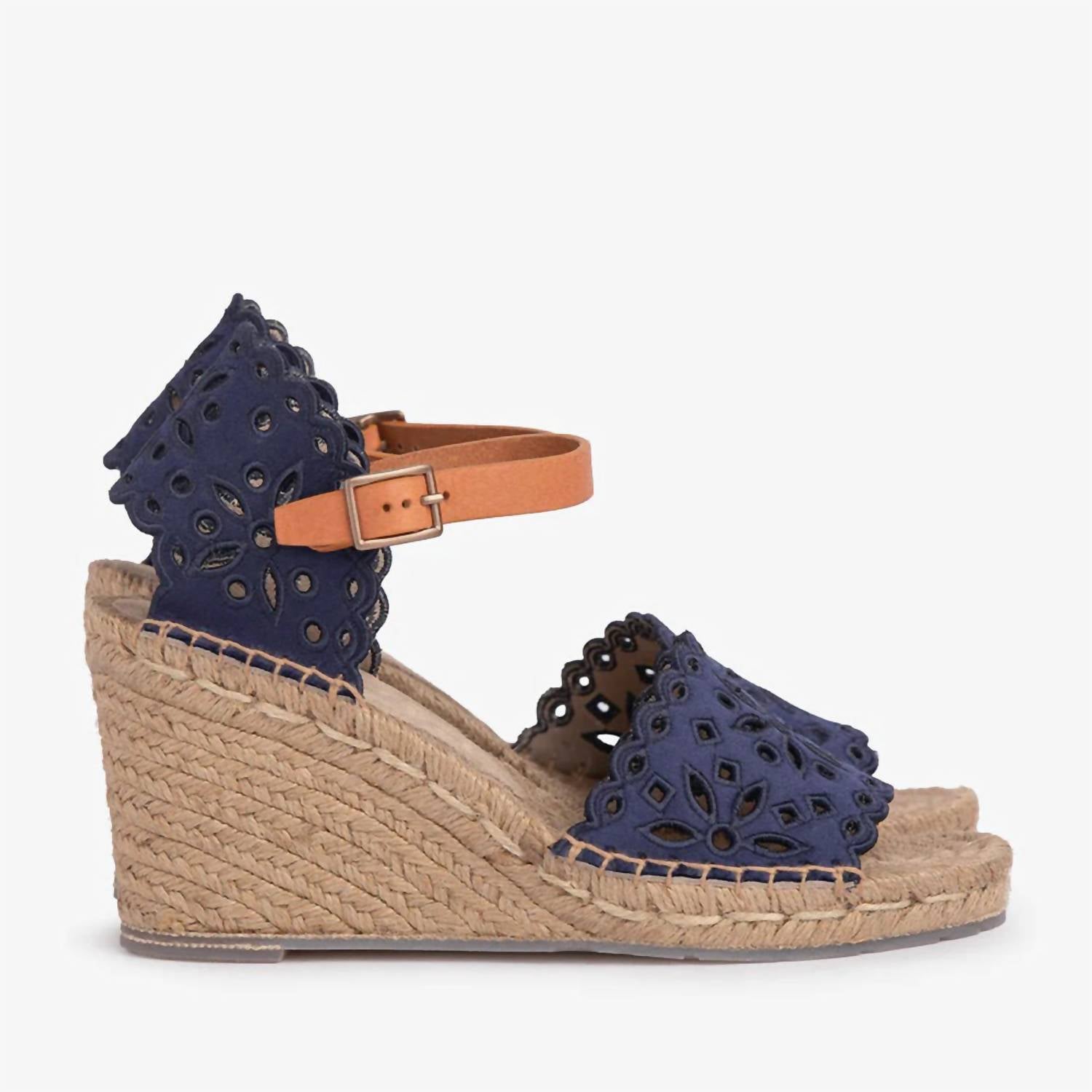 Women's Sorito Wedge Sandal In Navy Pedro Garcia