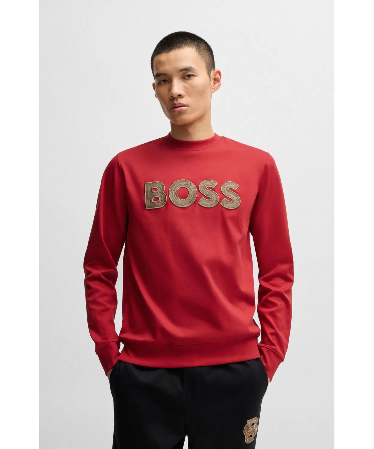 Свитшот BOSS x Creation of the Gods с логотипом, красный