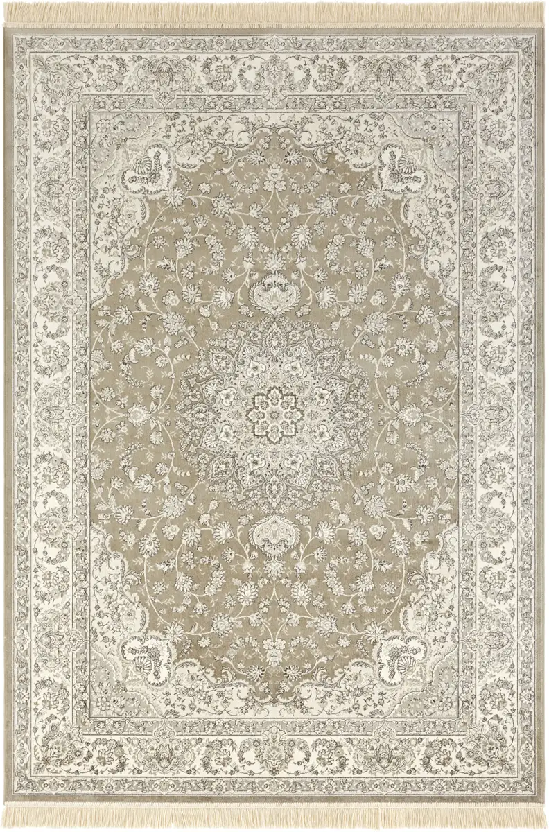 

НУРИСТАН ковер "Antique Nain", прямоугольный, восточный с бахромой, восточный, гостиная, спальня, столовая NOURISTAN 195х300 см, оливково-зеленый/серый