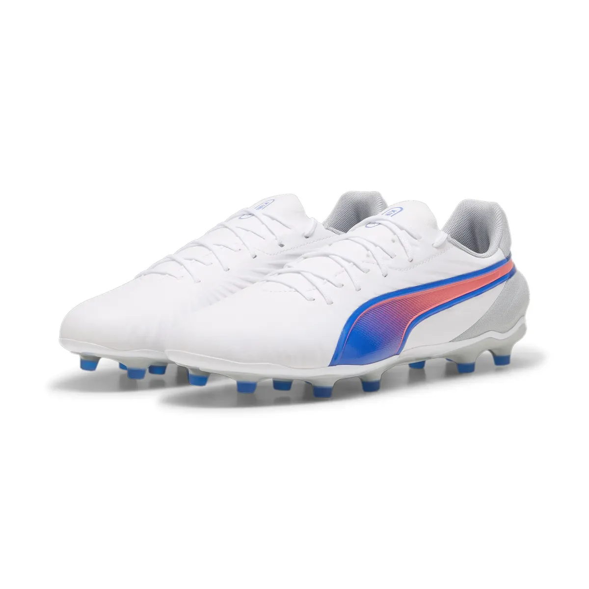 

Футбольные кроссовки PUMA "KING MATCH FG/AG", цвет Puma White-Bluemazing-Flat Light Gray