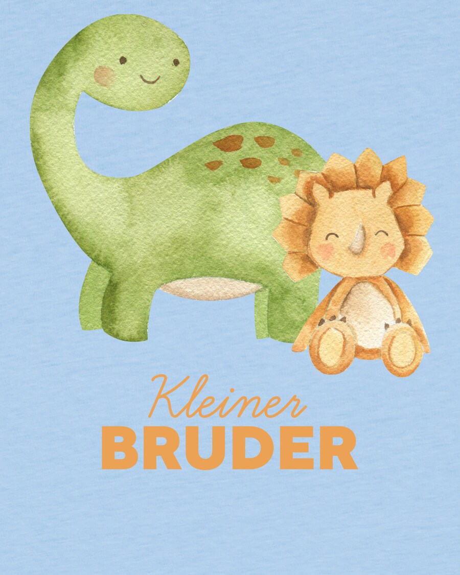 Рубашка watabout.kids Dinosaurier 06 Kleiner Bruder, светло-голубой — фото 4