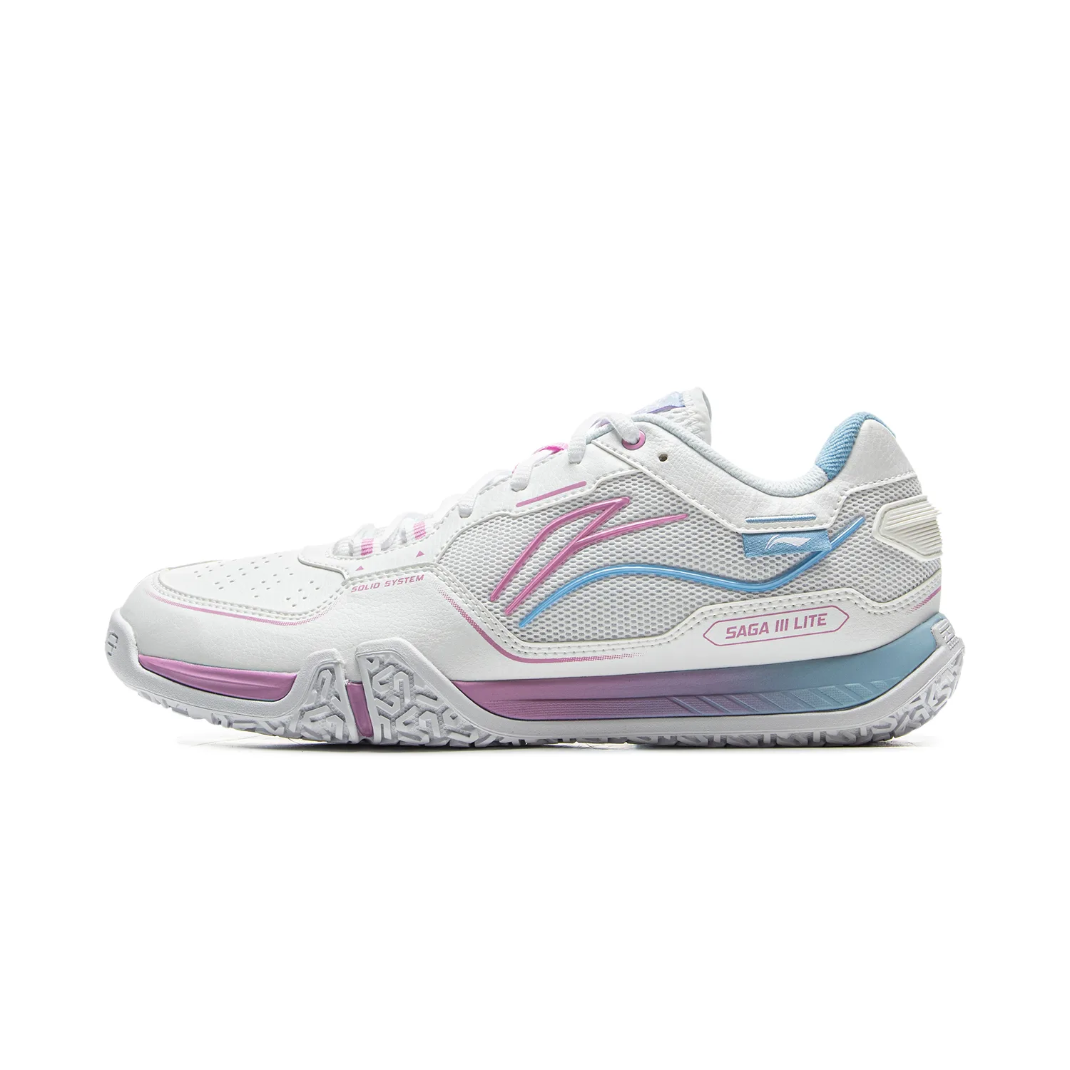 Кроссовки для бадминтона Li-Ning Cushioning Slip Resistant Coverage Low top Unisex Standard White — фото 3
