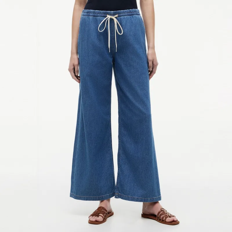Джинсы женские Wide Leg Tommy Hilfiger Denim Blue — фото 4