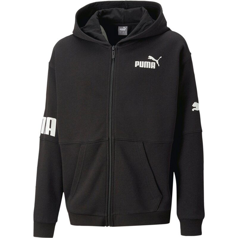 

Kapuzensweat power fz-hoodie tr b Puma, черный