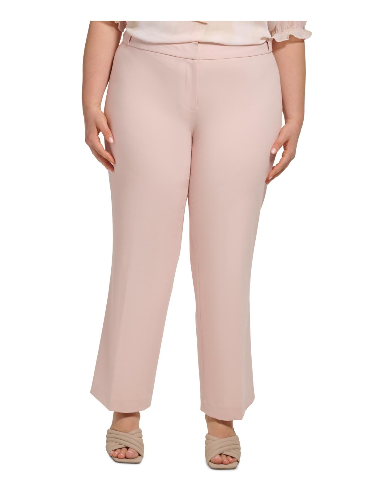 

Плюс женские креповые брюки до щиколотки Calvin Klein, цвет petal