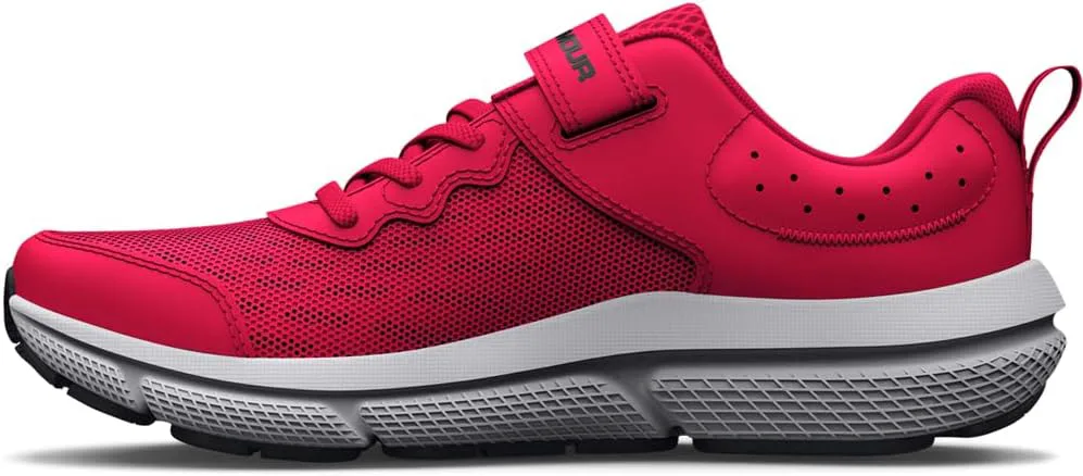 Детские кроссовки Under Armour Assert 10 с альтернативной застежкой, красный/черный — фото 3