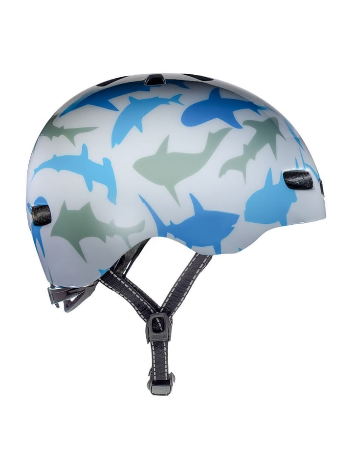 

Nutcase Детский велосипедный шлем Baby Nutty бело-синего цвета