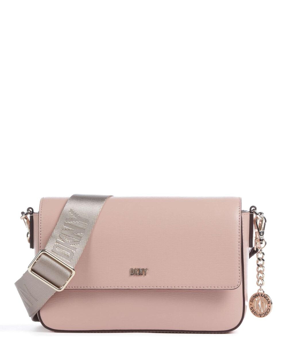 

Сумка через плечо Bryant из зернистой яловой кожи. Dkny, розовый