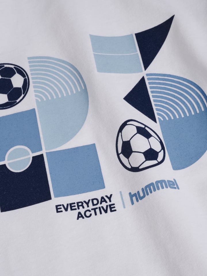 Hummel Детская футболка Hmljr Graphic белого цвета — фото 3