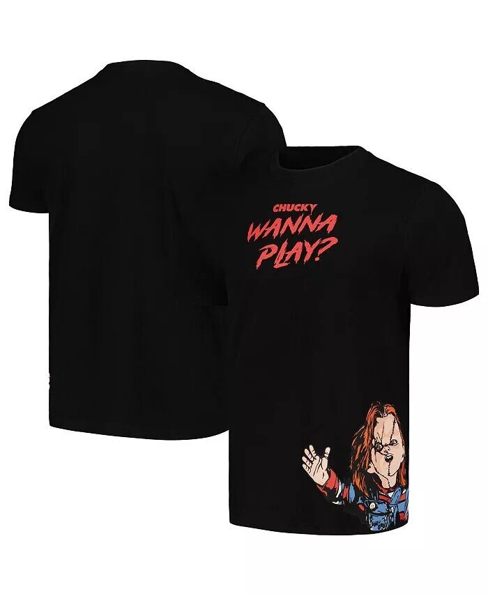 

Мужская и женская черная футболка Chucky Wanna Play Reason, черный