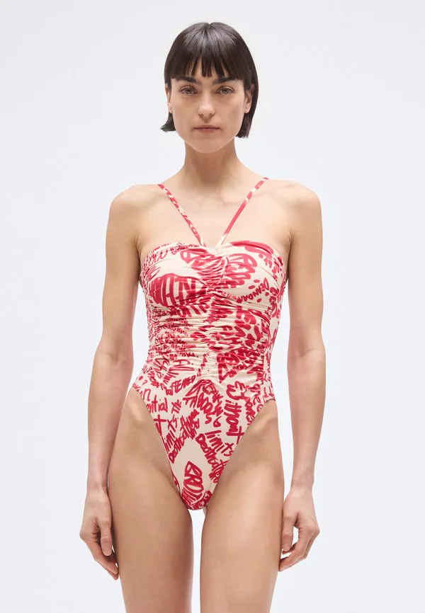 

Цельный купальник Dsquared2, Ivory/Fuxia, Красный, Цельный купальник Dsquared2, Ivory/Fuxia