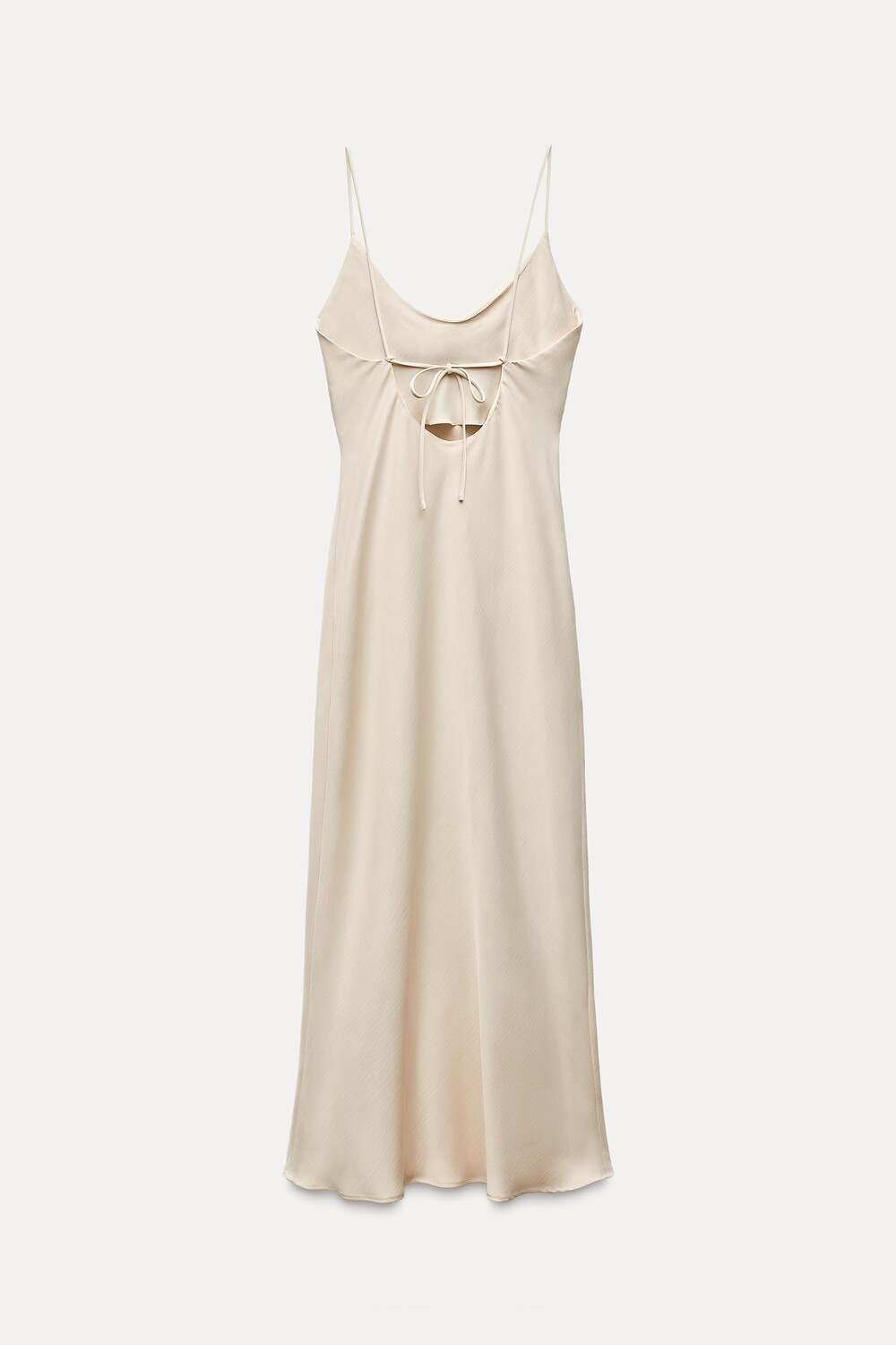 

Платье Zara Satin Slip, кремовый