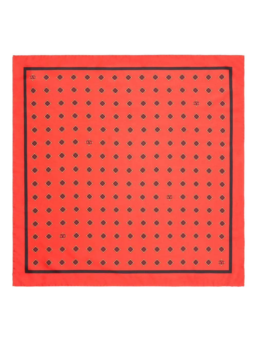 

Шелковый шарф Opticool Valentino Garavani, красный