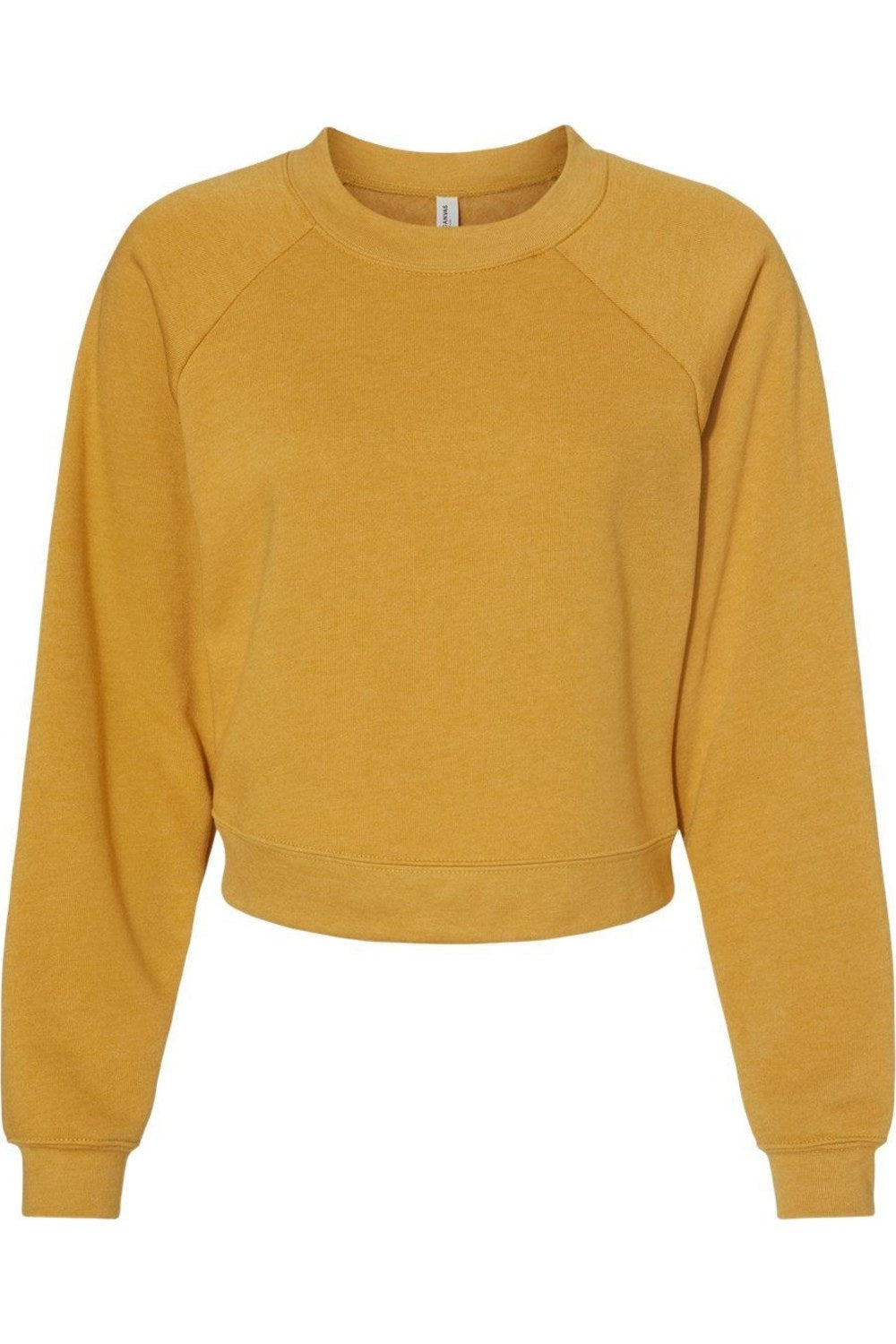 

BELLA + CANVAS Женский реглан-пуловер из флиса, цвет heather mustard