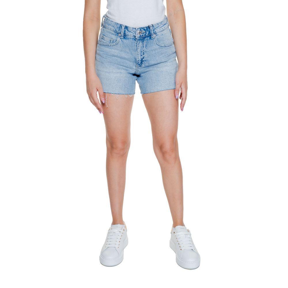 

Короткие женские шорты Vero Moda из хлопка синего цвета