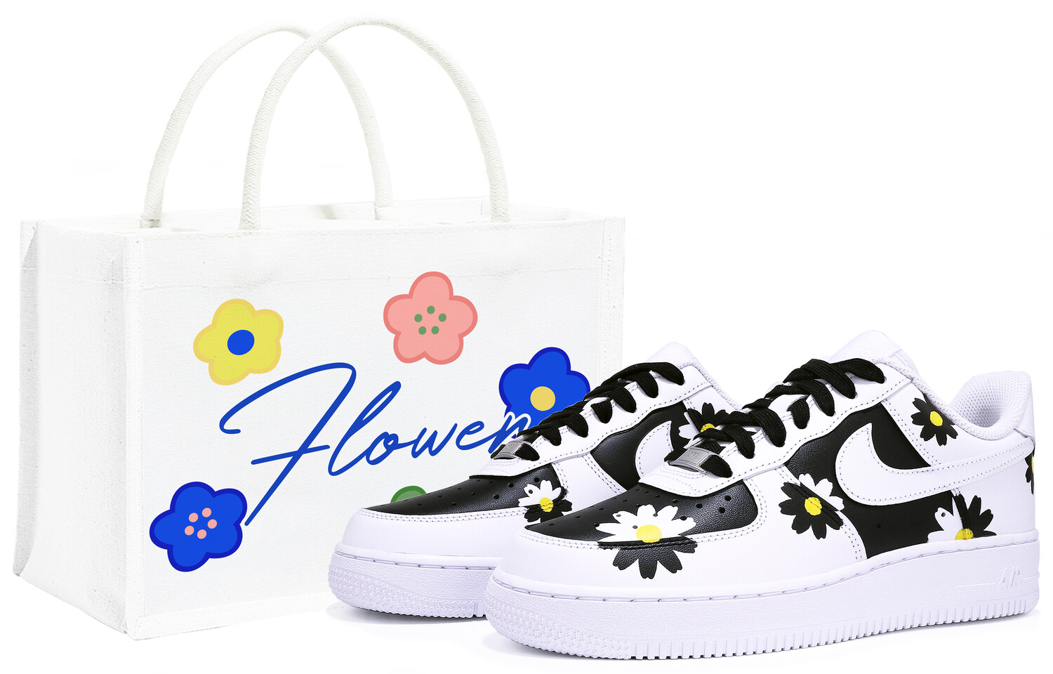 

Кроссовки Nike Air Force 1 Skateboard Shoes Men Low-Top Black White, Черный, Кроссовки Nike Air Force 1 Skateboard Shoes Men Low-Top Black White