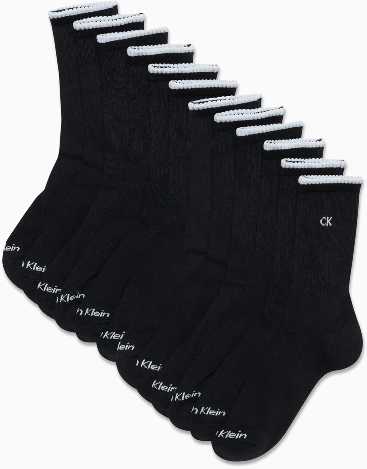 Женские носки Calvin Klein - спортивные носки с мягкой подошвой (12 шт.), Pure Black — фото 2