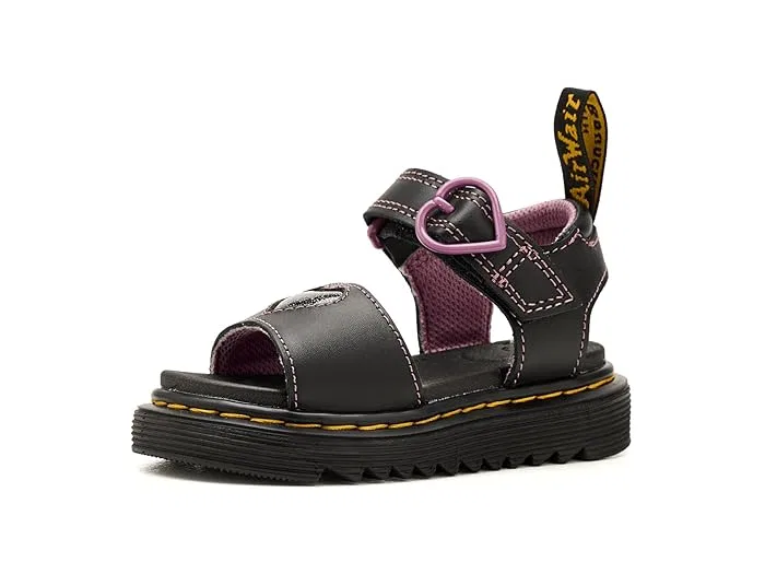 Сандалии с сердцем Marlowe Hearts II Dr. Martens, Black/Nebula Glitter — фото 2