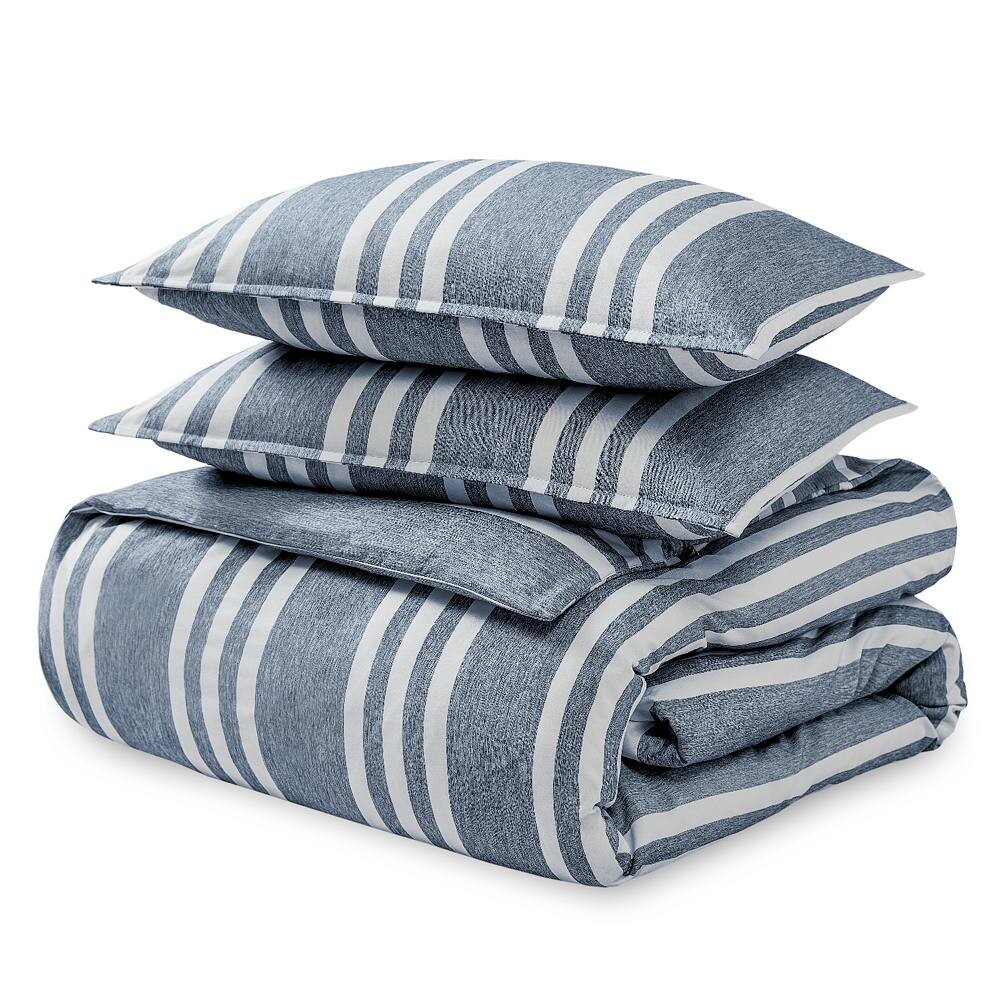 

Комплект пуховых одеял Bare Home с двойным начесом, цвет Heather Midnight Strip