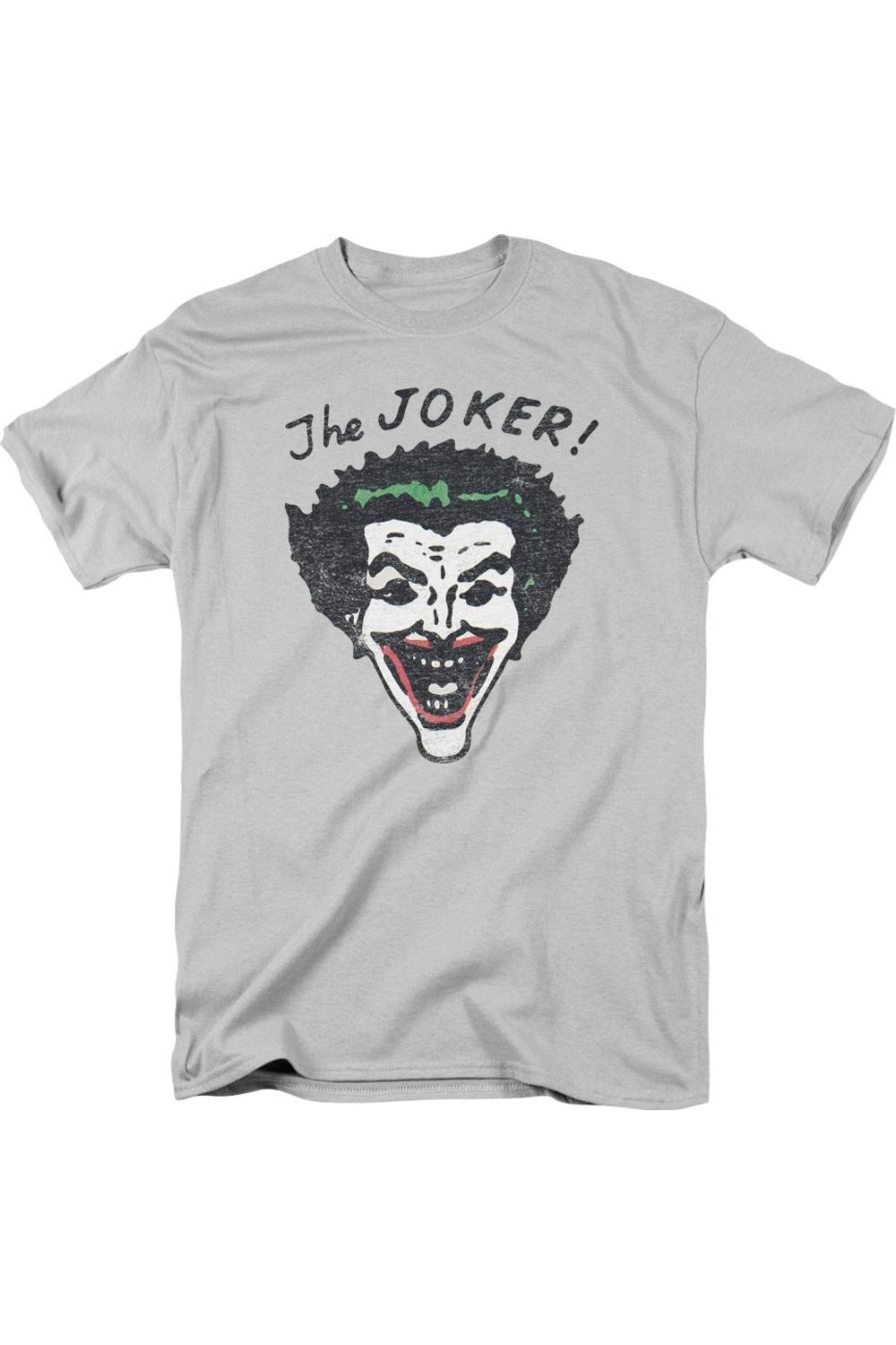 

Футболка с коротким рукавом для взрослых Batman Retro Joker Gildan, серебряный