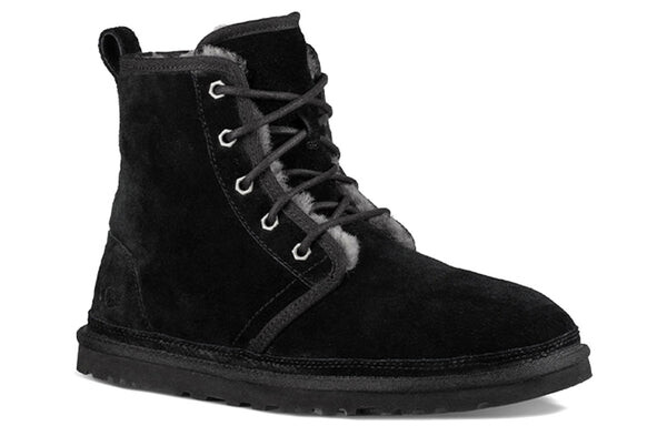 Зимние ботинки мужские Ugg с флисовой подкладкой, черный — фото 4