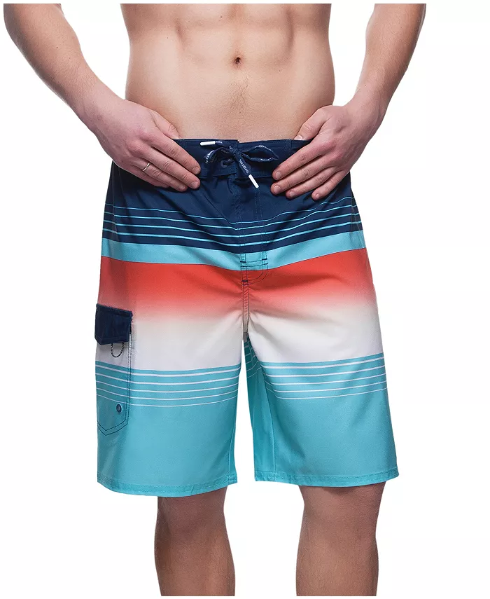 

Мужские плавки для плавания Board Shorts NO Liner, 9", эластичный пояс, быстросохнущие Rokka&Rolla, синий